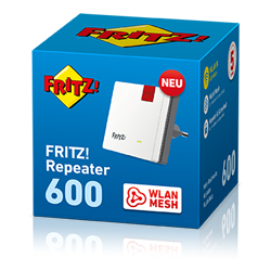 AVM Fritz! WLAN Repeater 600 WLAN Repeater 300Mbps 802.11 b/g/n 2.4GHz, Range Extender