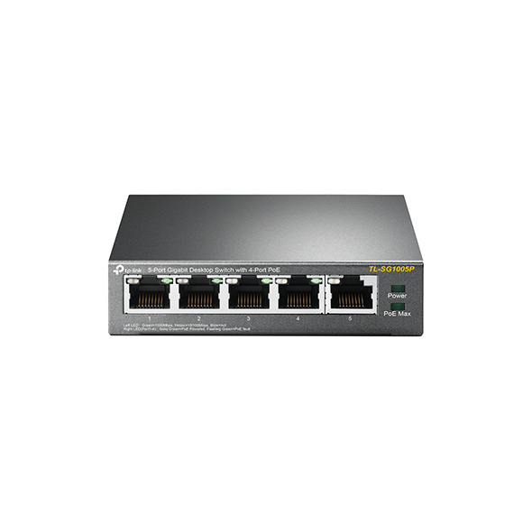 TP-Link TL-SG1005P Gigabit PoE Switch  5-Port (4xPoE) 10-1000Mbps Desktop