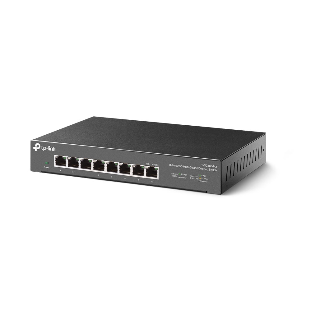 TP-Link TL-SG108-M2 Gigabit Switch  8-Port  100MB / 1G / 2,5 Gbps Desktop