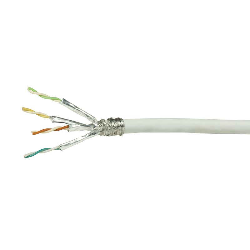 Netzwerk Installationskabel 100m Kabelrolle, Cat.6 unkonfektioniert, starr S/FTP