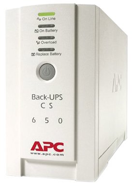 APC Back-UPS CS 650 BK650EI  650VA 230V, LED Anzeigen, USB, Modem Protection, weiss