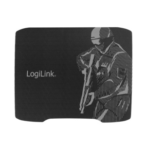 LogiLink Mousepad XL für Gaming mit Aufdruck, 330x250x2,5 mm, schwarz