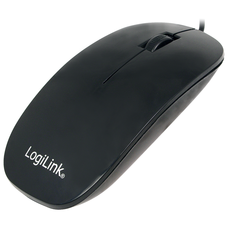 LogiLink Optical Mouse  USB, Scrollrad, 3-Tasten, schwarz