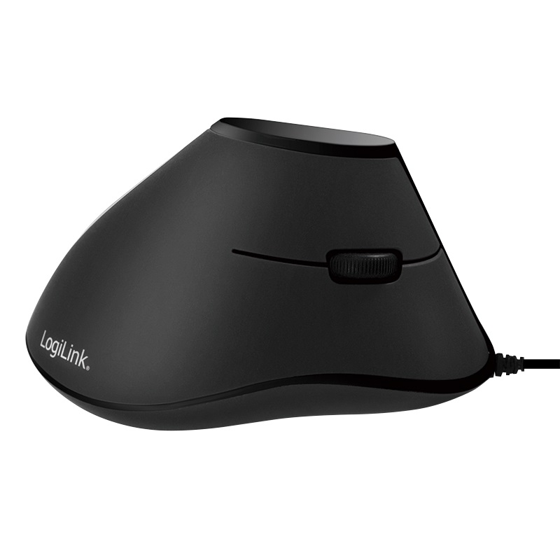 LogiLink Ergonomische Vertical Mouse 5 Tasten 1000dpi, schwarz