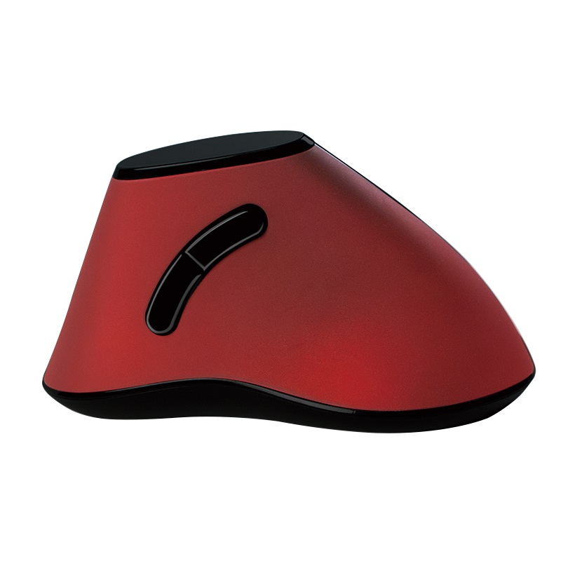 LogiLink Ergonomische Vertical Funk Mouse 2.4 GHz, 5 Tasten 1200dpi, rot