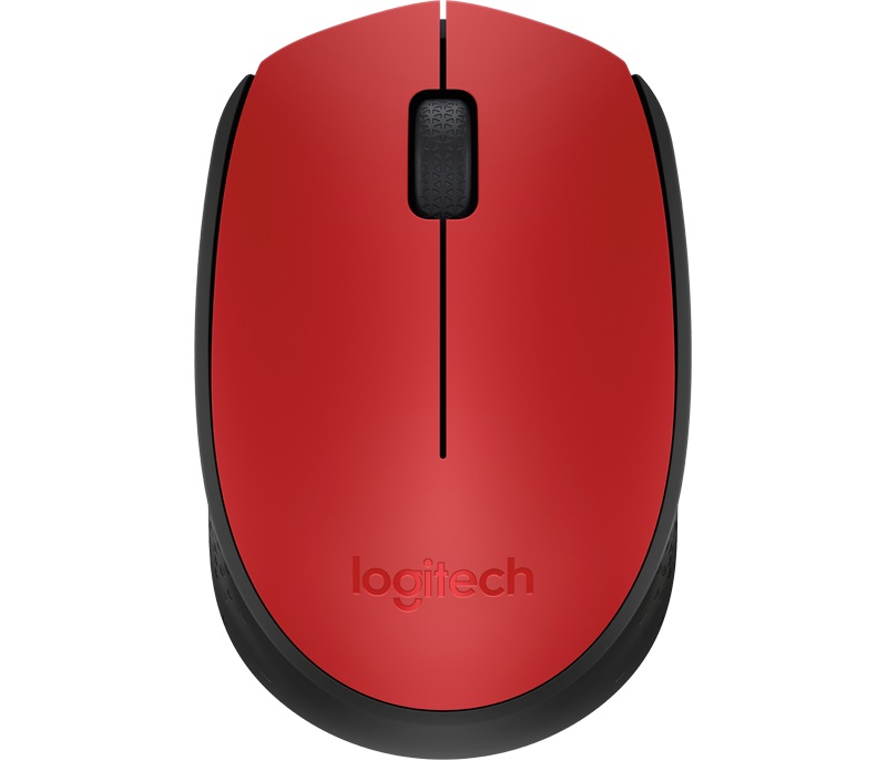 Logitech M171 Wireless Optical Mouse USB rot