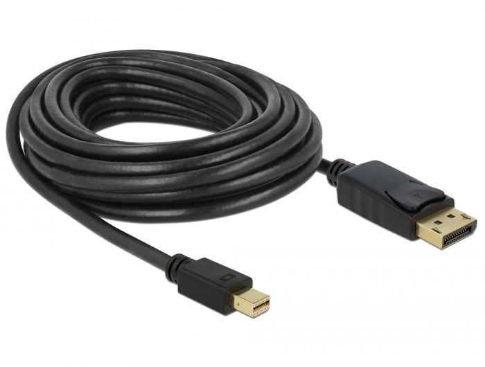 DeLock Mini DisplayPort / DisplayPort Kabel 7 Meter 1x Mini DP Stecker / 1x DP Stecker