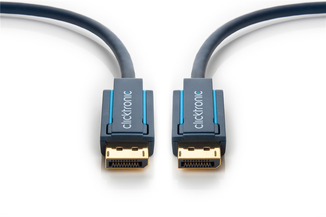 Clicktronic DisplayPort 1.4 Kabel 5 Meter Audio/Video Verbindung für 4K@120 Hz und 8K@60 Hz