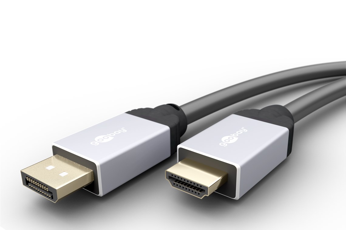 DisplayPort - HDMI Anschlusskabel 3 Meter 4K@50/60Hz DP/HDMI St/St, schwarz
