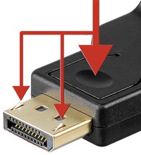 DisplayPort - VGA  Adapter 1x DP Stecker / 1x VGA Buchse