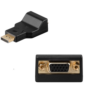DisplayPort - VGA  Adapter 1x DP Stecker / 1x VGA Buchse