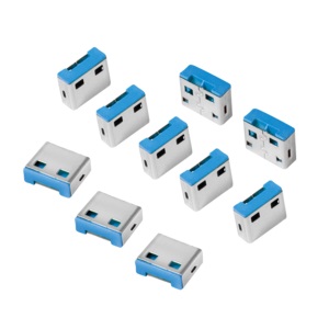 USB Port Blocker,  10x Zusatzlocks