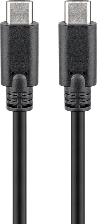 USB C/C Kabel 2,0 M. - USB Typ C-Stecker > USB Typ C-Stecker, schwarz
