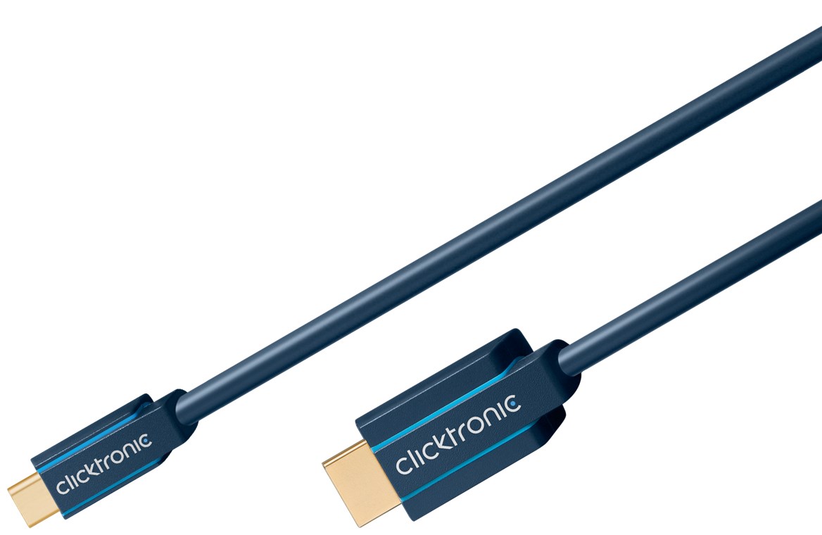 Clicktronic USB-C / HDMI Kabel 2 Meter USB 3.1 Typ C-Stecker > HDMI-Stecker