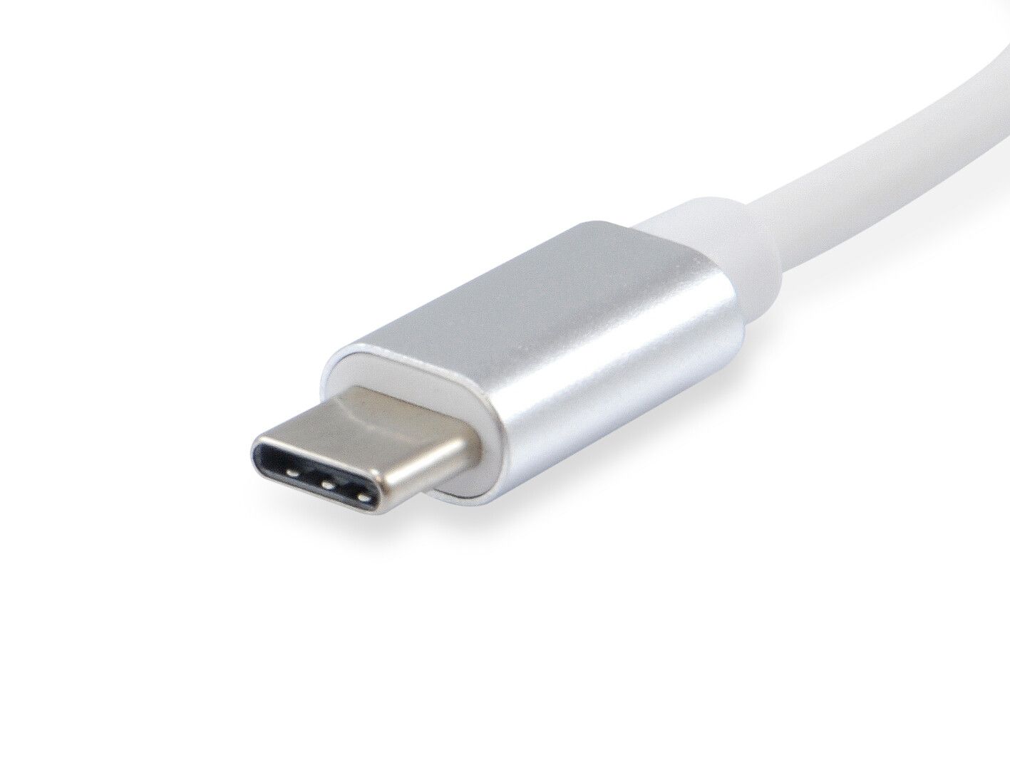 USB C/DP Konverter - USB 3.1 Typ C-Stecker > DisplayPort Buchse, 20cm, weiß
