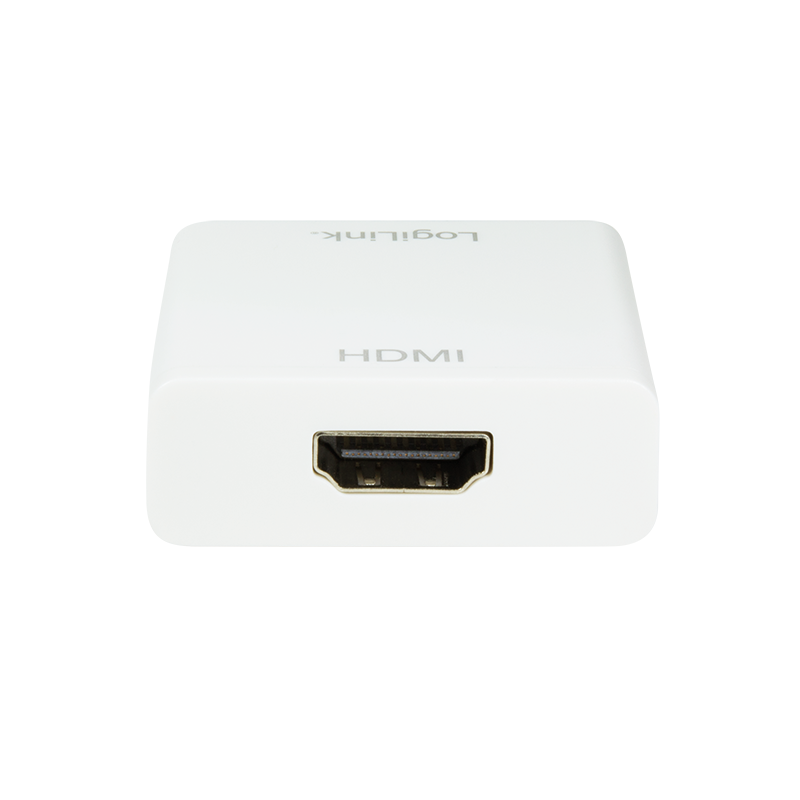 USB C/HDMI Konverter - USB 3.1 Typ C-Stecker > HDMI Buchse, 14cm, weiß