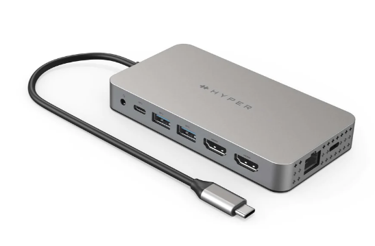 TARGUS Hyper HyperDrive Dual HDMI 10-in1 Travel Dock for M1macBook silicon Motion