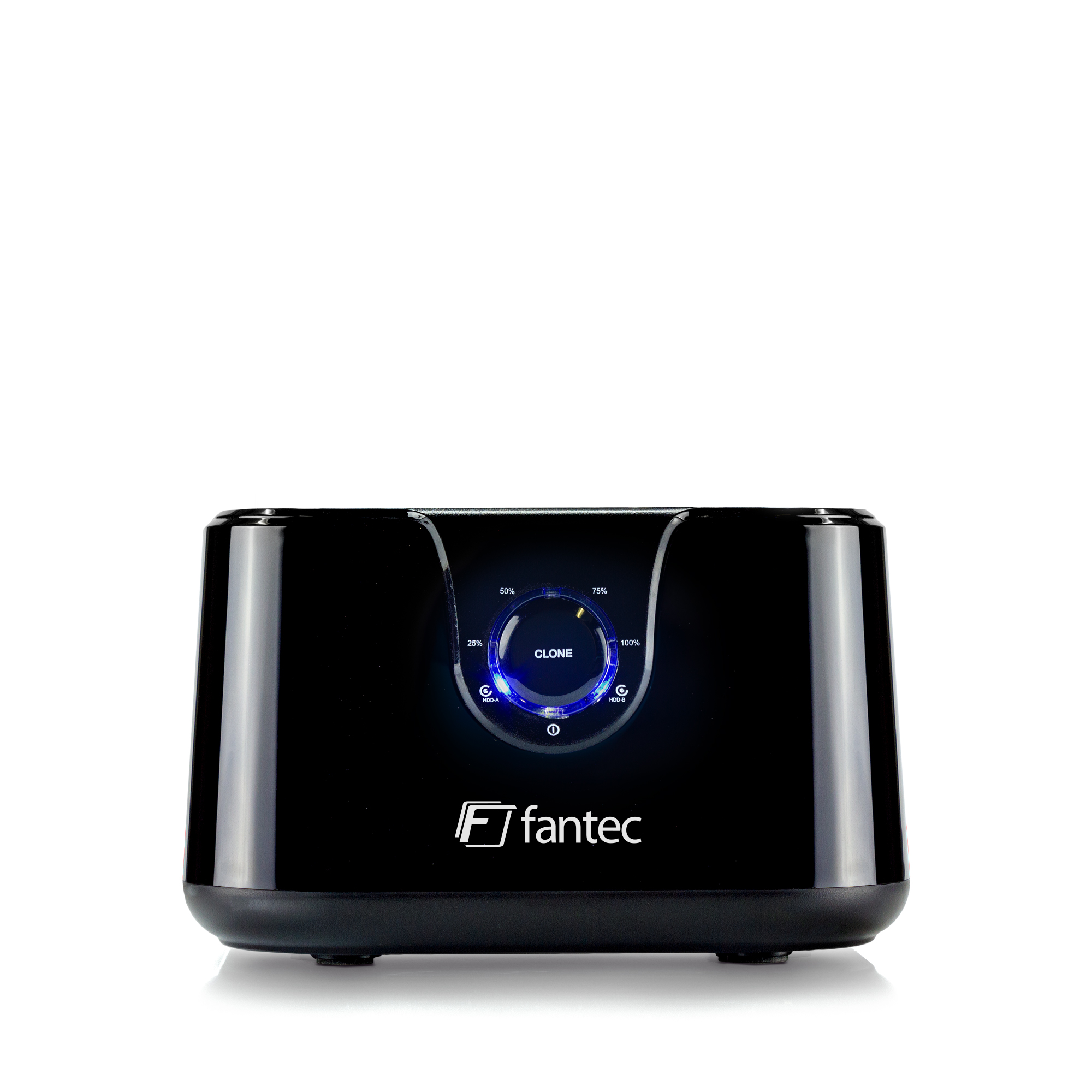 Fantec DS-X2U3-Glanz 2x USB 3.0 Docking / Copy / Klon -Station 2.5" & 3.5" SATA HDD/SSD, schwarz