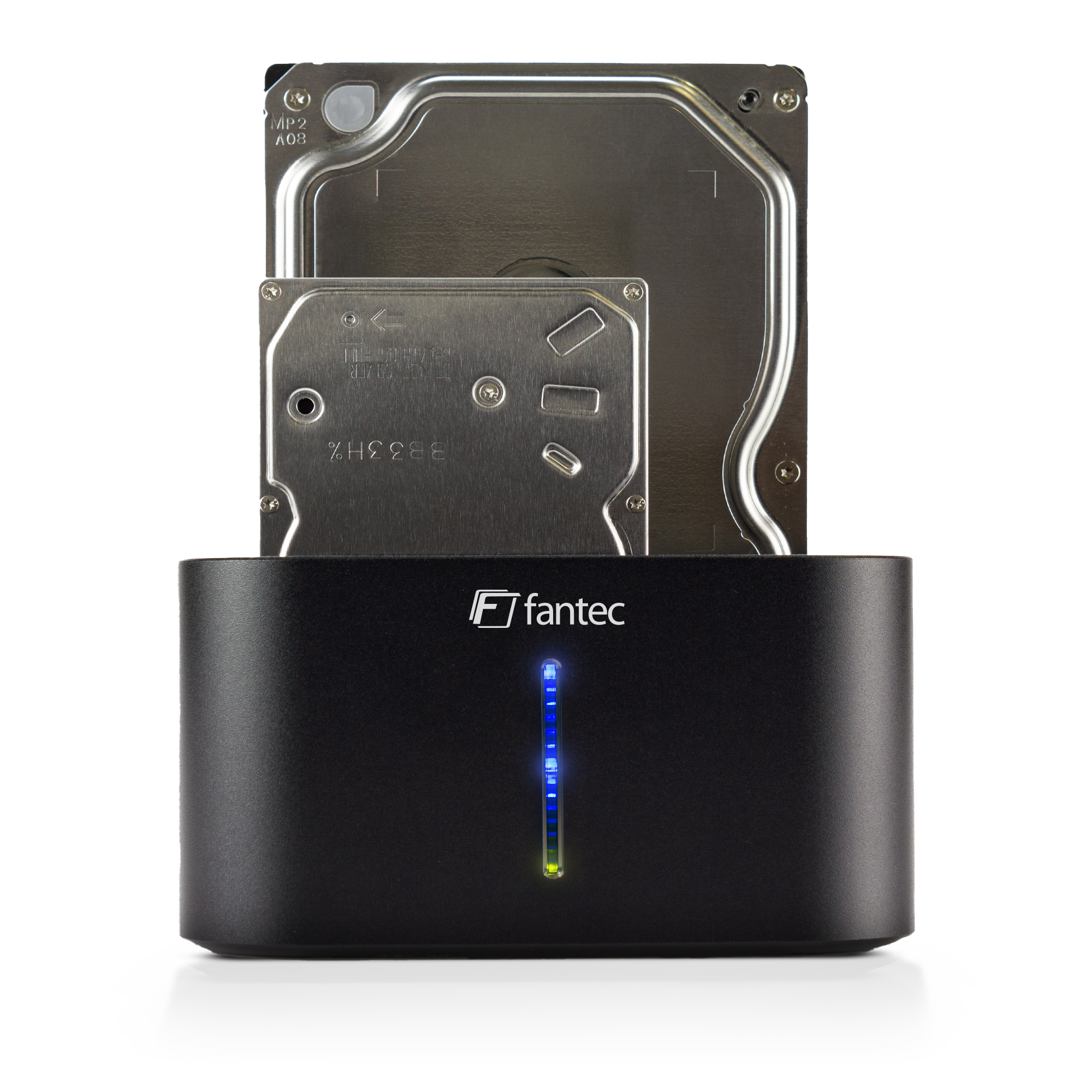 Fantec DS-X2U3-Alu 2x USB 3.0 Docking / Copy / Klon -Station 2.5" & 3.5" SATA HDD/SSD, schwarz