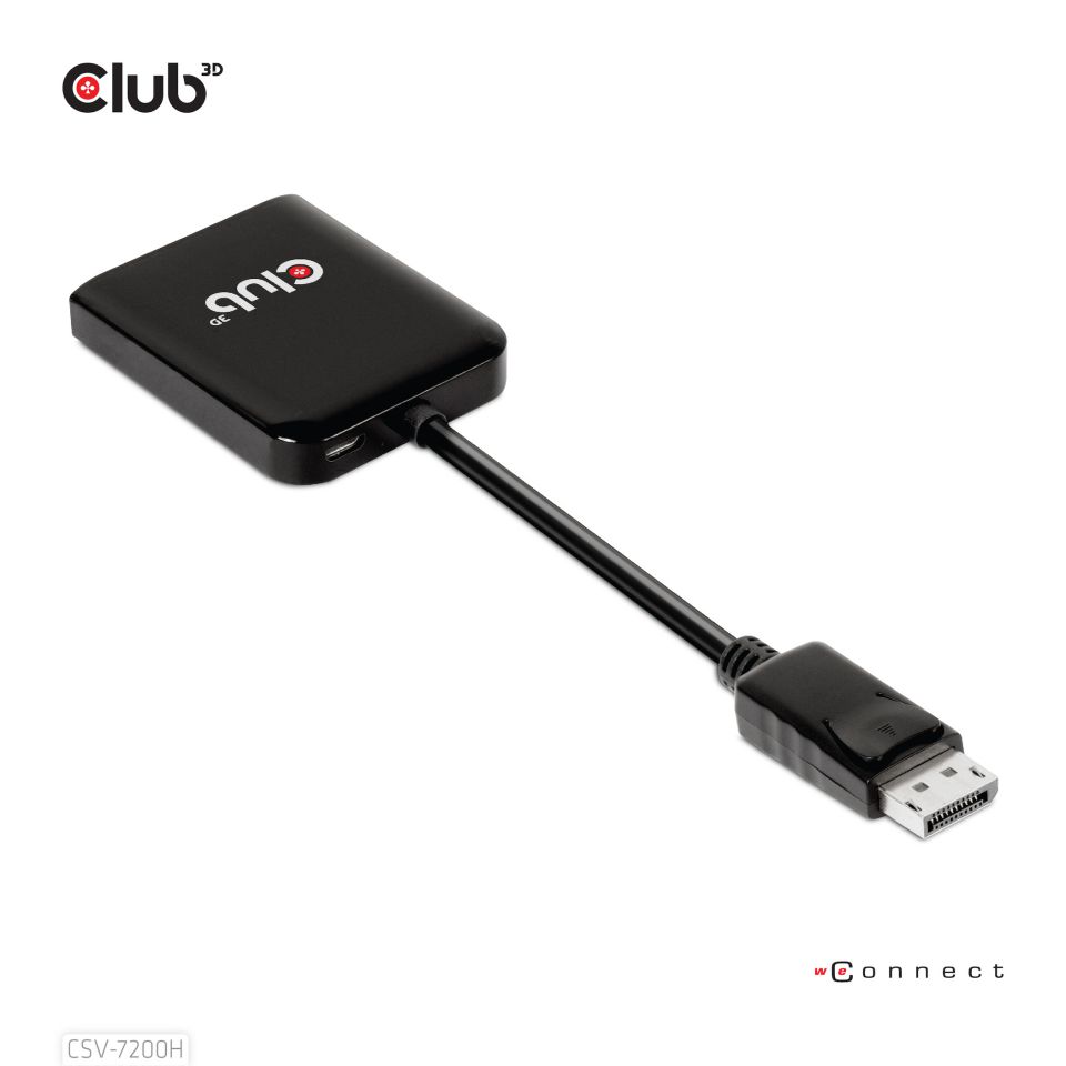 Club3D Multi Streaming Transport Hub / Splitter 1xDP /St ->2xHDMI /Bu