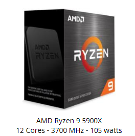CPU-WOF AMD Ryzen 9 5900X 12x 3,7GHz Sockel-AM4 12-Core 36MB Cache 105Watt