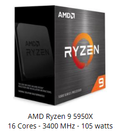 CPU-WOF AMD Ryzen 9 5950X 16x 3,4GHz Sockel-AM4 16-Core 72MB Cache 105Watt