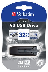Verbatim USB-Stick Store`n`Go 32GB USB 3.0, schwarz