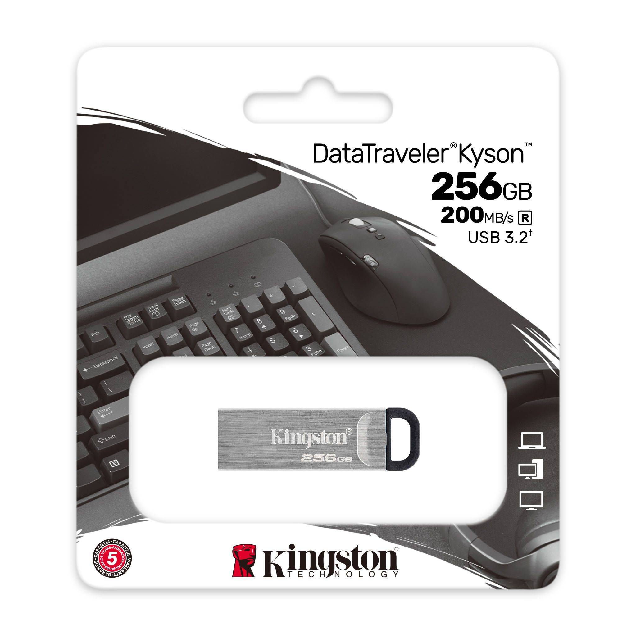 Kingston DataTraveler Kyson USB-Stick 256GB USB 3.2 (Metallgehäuse)