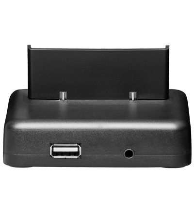 USB Dockingstation Set  für Apple iPhone 4 / 4S mit AV-Ausgang, schwarz