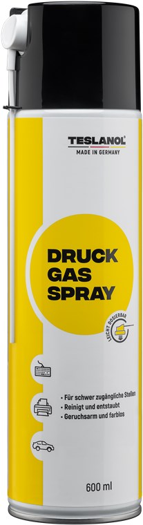 Teslanol D Dust-Off Druck-Gas-Spray  600 ml Druckluft zur Staubentfernung