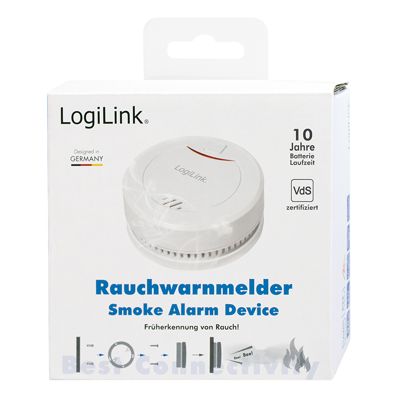 LogiLink Rauchmelder mit VdS Zulassung