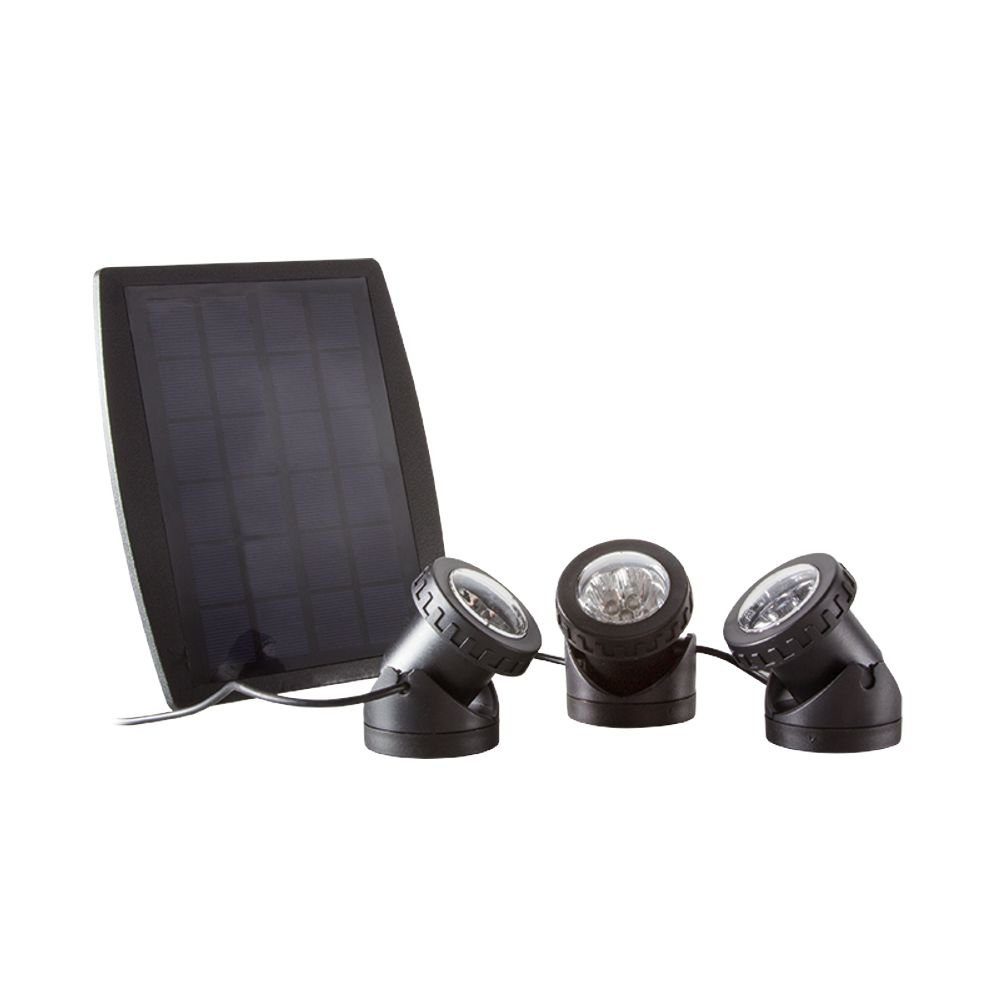 Wasserdichte Solar LED-Strahler  3er Set